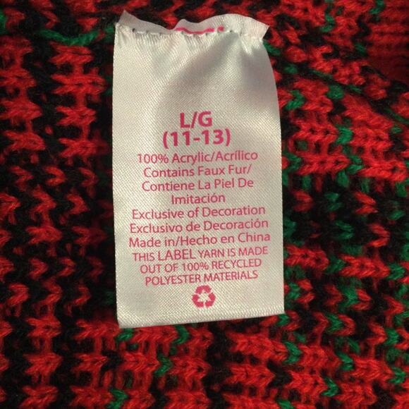 Ugly Christmas Sweater Santa Bestie themed Juniors L 11/13 - Picture 5 of 5